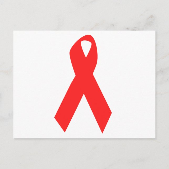 HIV MEDVETENHET/AIDS RIBBON VYKORT (Framsida)