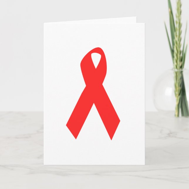 HIV-MEDVETENHET/AIDSBAND KORT (Framsida)