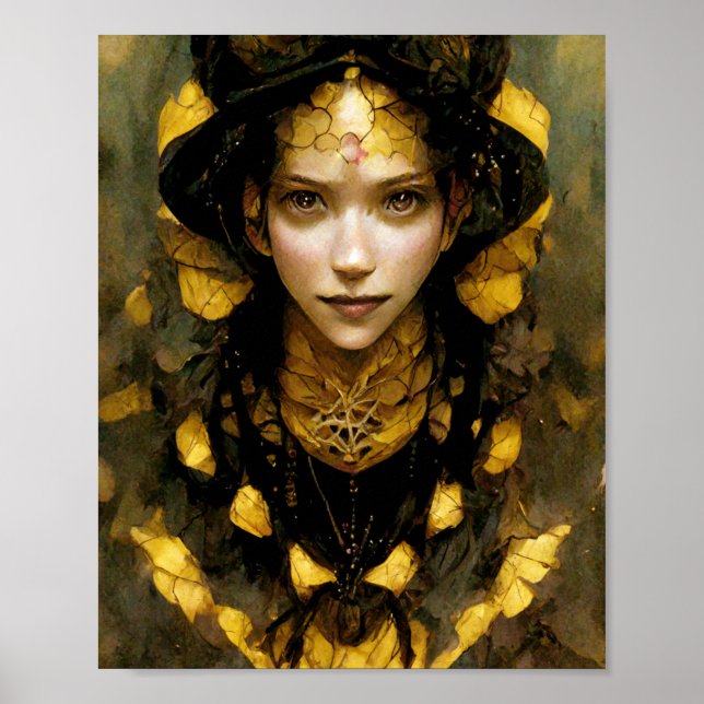 Hive Queen Fantasy Art Poster (Framsidan)