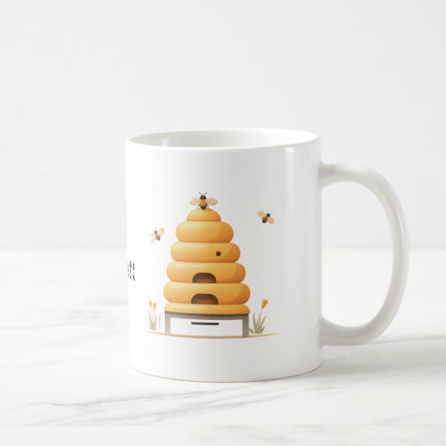 HiveCraft: Elegant Kopp-design inspirerad av natur Kaffemugg (Höger)