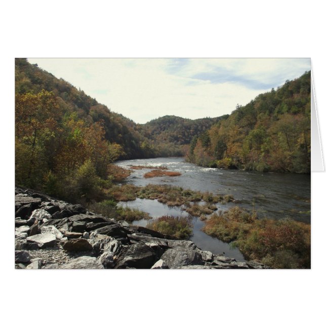 Hiwassee River i Appalachia Powerhouse OBS Kort (Framsidan Horizontal)