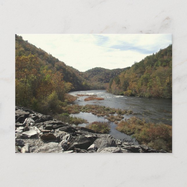 Hiwassee River i Appalachia Powerhouse Vykort (Framsida)