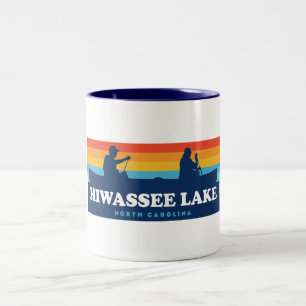 Hiwassee Sjö North Carolina Canoe Två-Tonad Mugg