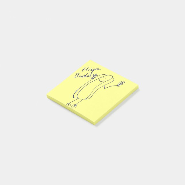 Hiya Buddy Post-it-lappar Post-it Block (Vinklad)