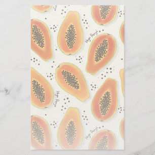 Hiya Papaya Mönster Brevpapper