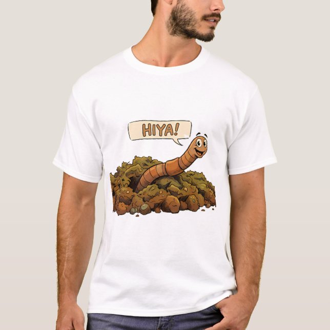 "Hiya!" Underifrån T Shirt (Framsida)