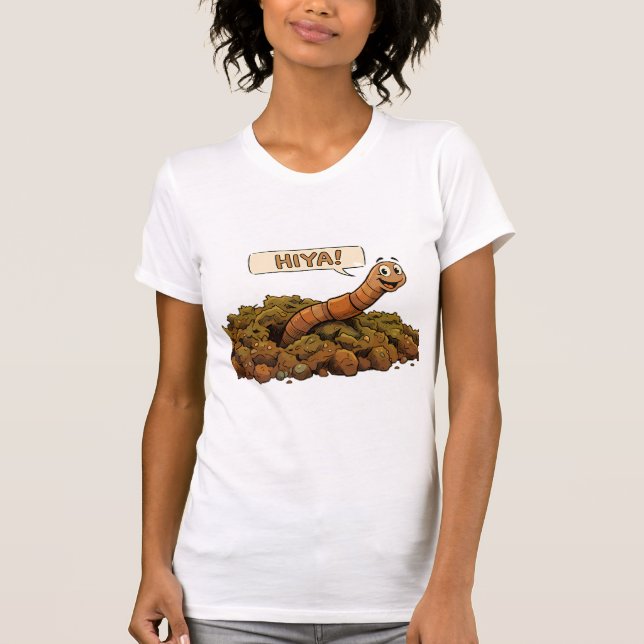 "Hiya!" Underifrån T Shirt (Framsida)