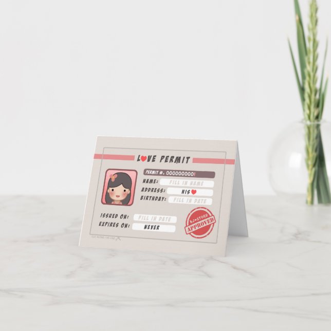 HJ-Story Kärlek-tillstånd - flicka Kort (Framsida)