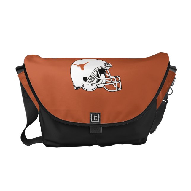 Hjälm för Texas Longhornsfotboll Kurir Väska (Framsidan)