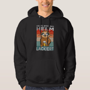 Hjälm målad ölutdrivare och herrkvällsslot hoodie