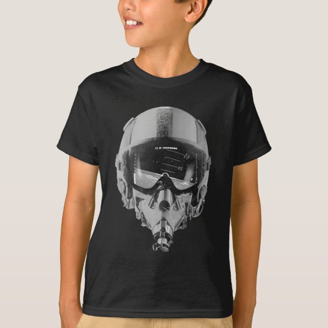 Hjälm och Altimeter för kämpe pilot- Tee (Framsida)