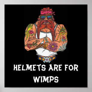 Hjälmar är för Wimps Poster