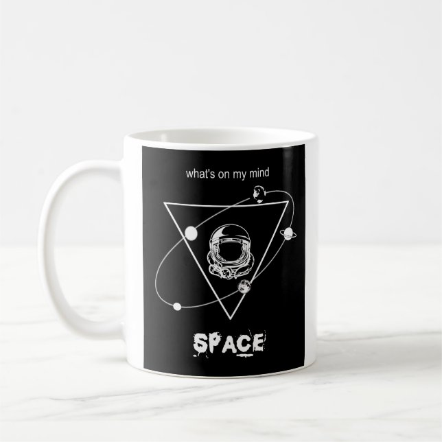 hjälmastronaut kaffemugg (Vänster)