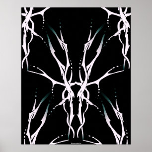Hjälmben Stamdesign för rådjur Jägare vit Poster
