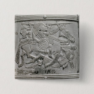 Hjälmfragment, från den Sutton Hoo skatten Knapp