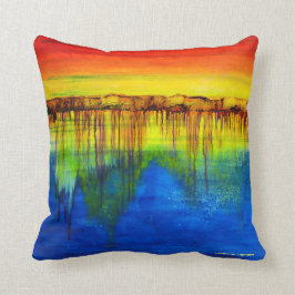 HJÄLP AV FÄRG ART-BEHANDLING PILLOW, 2 OLIKA SIDOR KUDDE