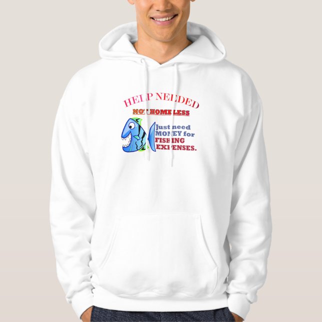 HJÄLP BEHÖVS. HOODIE (Framsida)
