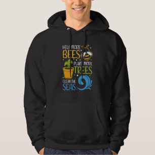Hjälp Bina Plantera Träd Rädda Vår Klimatförändrin Hoodie