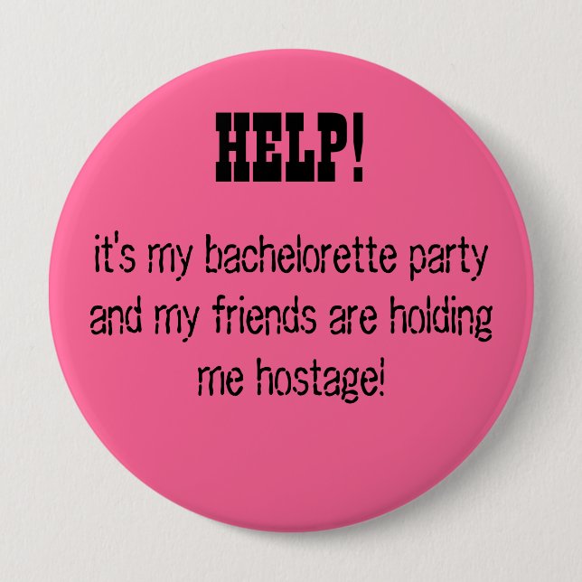 HJÄLP! det är mitt bacheloretteparty… Knapp (Framsida)