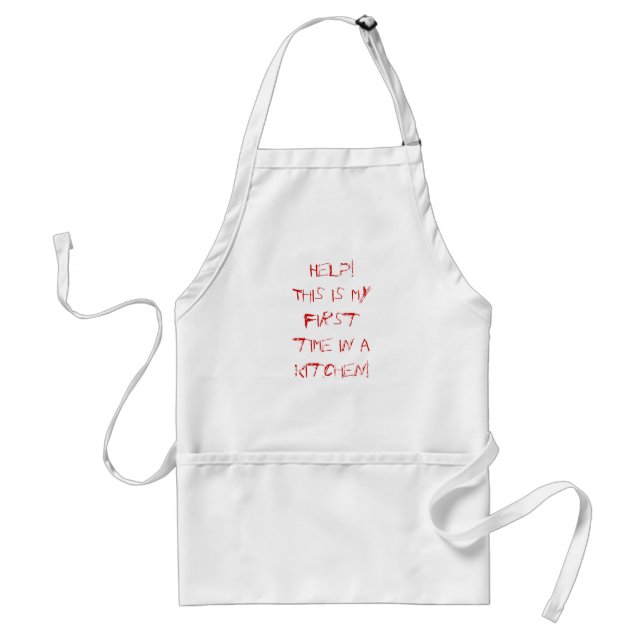 Hjälp! Det här är första gången i ett kök! Apron Förkläde (Framsidan)