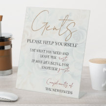 Hjälp dig själv med badrummet i bröllop basket