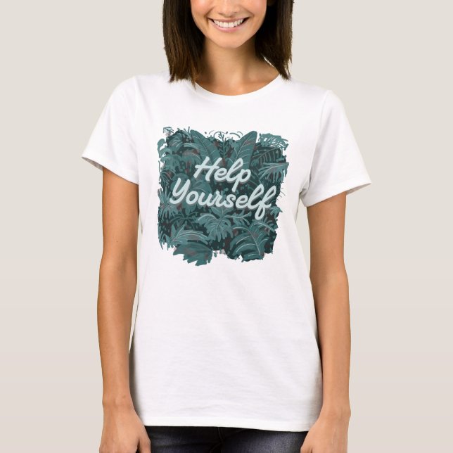 Hjälp dig själv t shirt (Framsida)