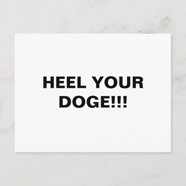 HJÄLP DIN DOGE!! VYKORT (Framsida)