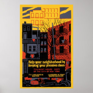 Hjälp din grannskap, genom att hålla rengöring poster