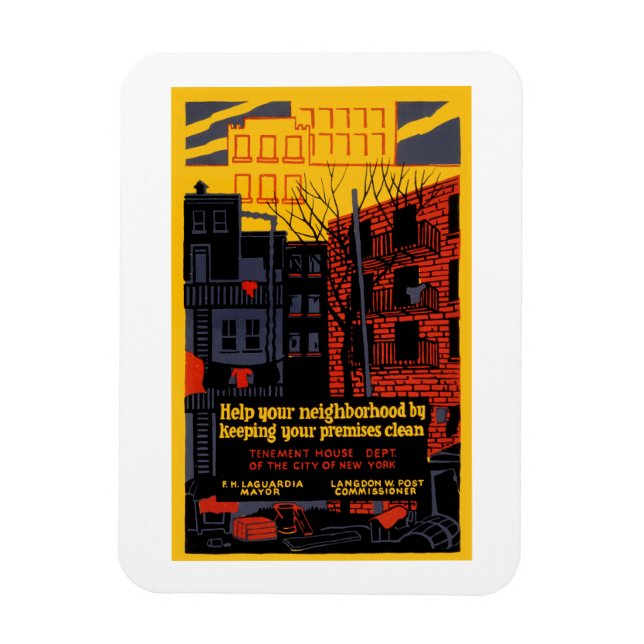 Hjälp ditt grannskap magnet (Vertikal)