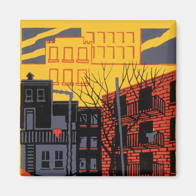 Hjälp ditt grannskap magnet (Framsidan)