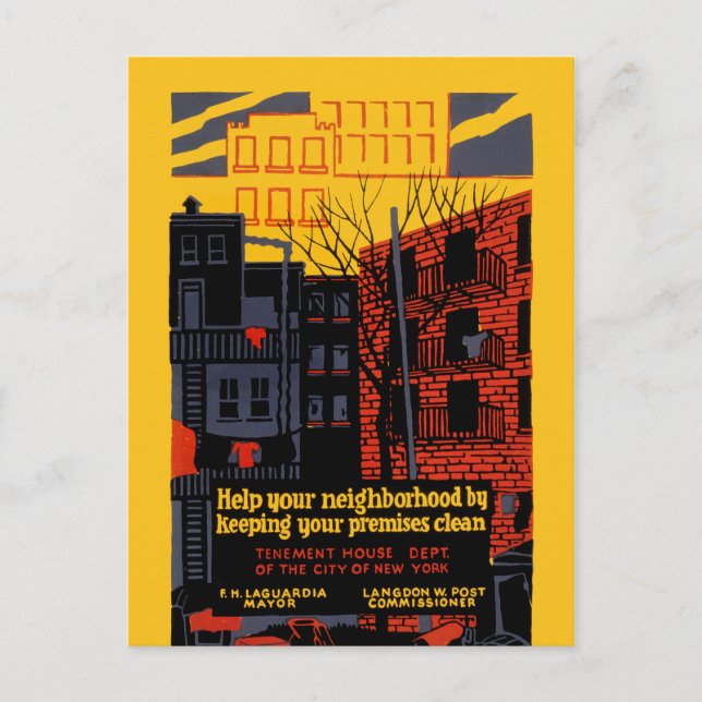 Hjälp ditt grannskap vykort (Framsida)