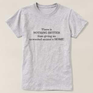 Hjälp Djur Hem Quote Tee
