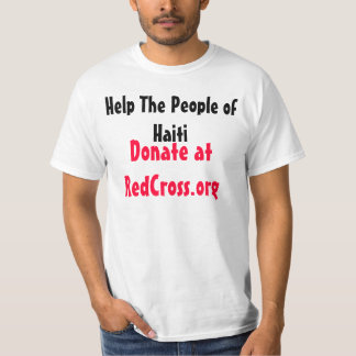 Hjälp folket av Haiti, donera på RedCross.org Tröja