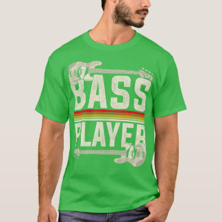 Hjälp för Retro Bass Player T Shirt