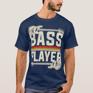 Hjälp för Retro Bass Player T Shirt