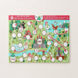 Hjälp Frog-prinsen att komma till slottsmatchens b Pussel