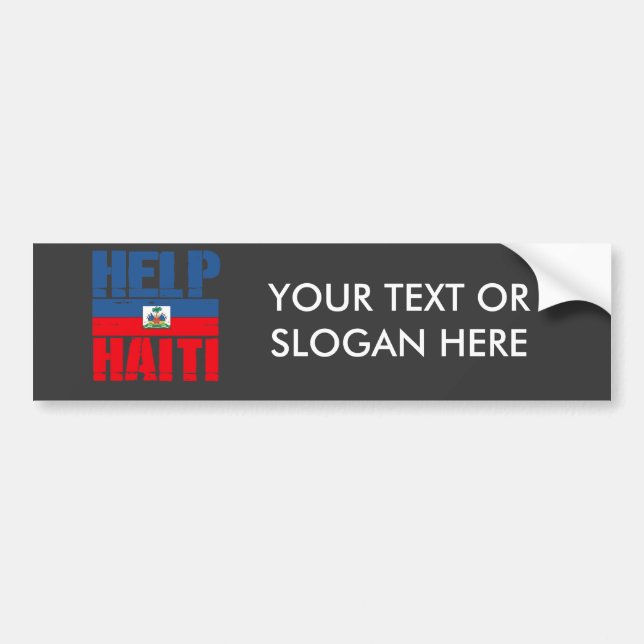 HJÄLP HAITI BILDEKAL (Framsidan)
