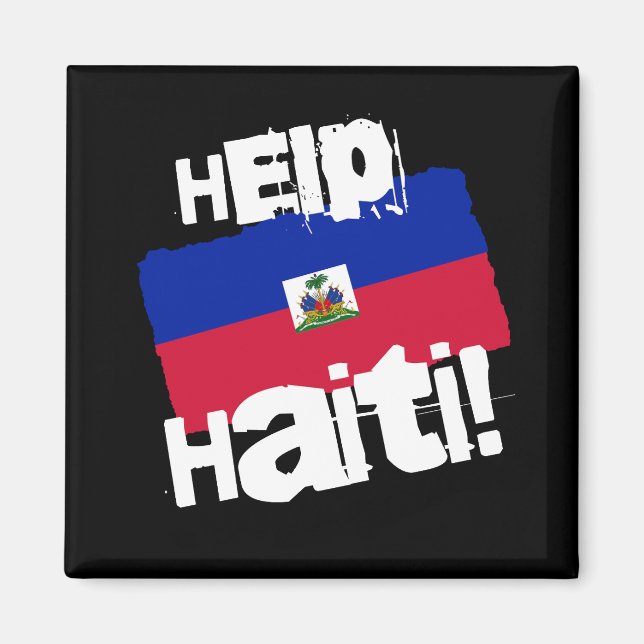 Hjälp Haiti! Magnet (Framsidan)