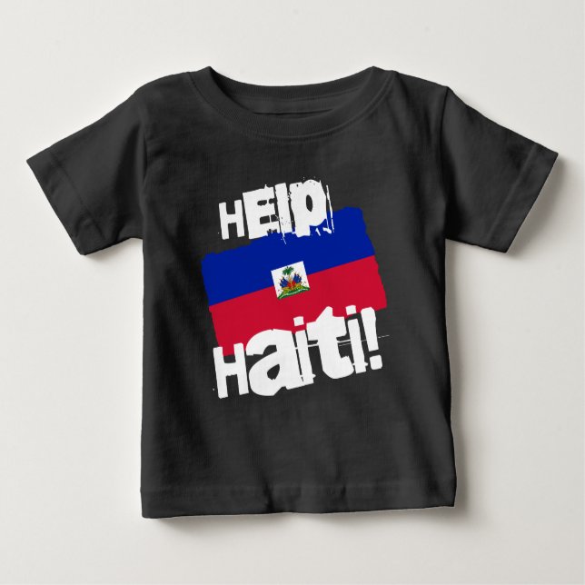 Hjälp Haiti! T Shirt (Framsida)