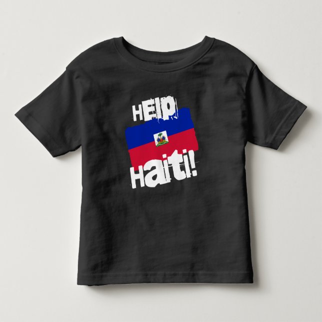 Hjälp Haiti! T Shirt (Framsida)