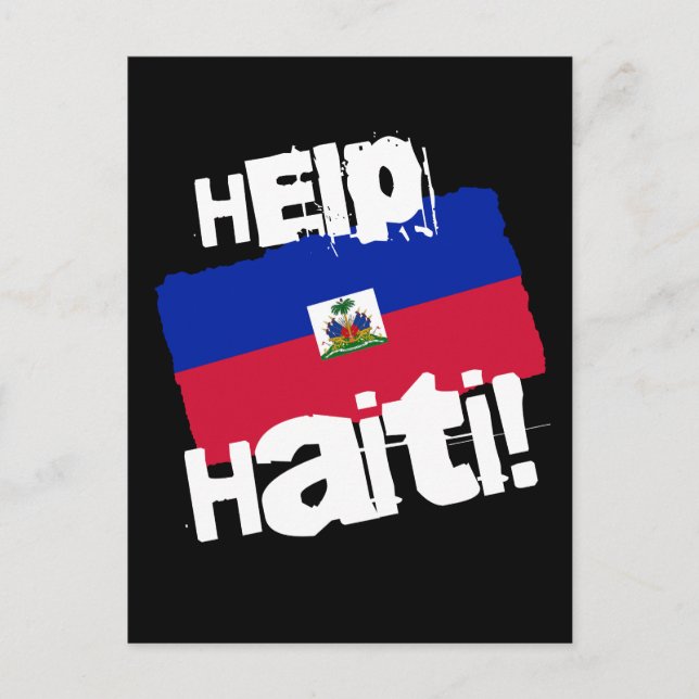 Hjälp Haiti! Vykort (Framsida)