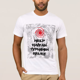 Hjälp Haiyan Typhoon Relief T-shirt