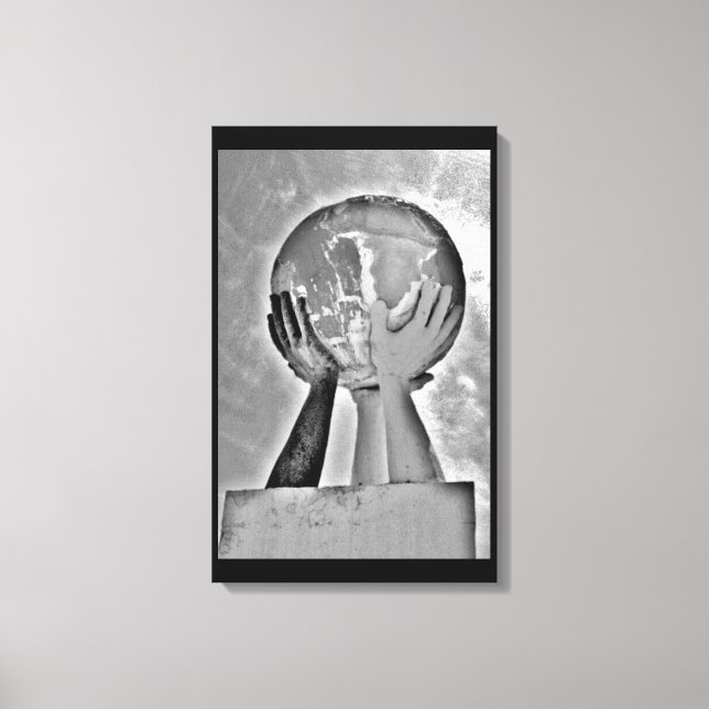 Hjälp Händer Canvastryck (Framsida)