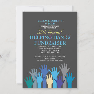 HJÄLP HÄNDER FUNDRAISER Auction Corporate GALA Inbjudningar