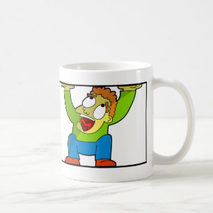 Hjälp har jag rånats - fångad tecknade figurer kaffemugg