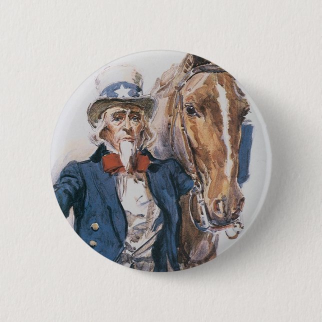 Hjälp honom att hjälpa USA! Knapp (Framsida)