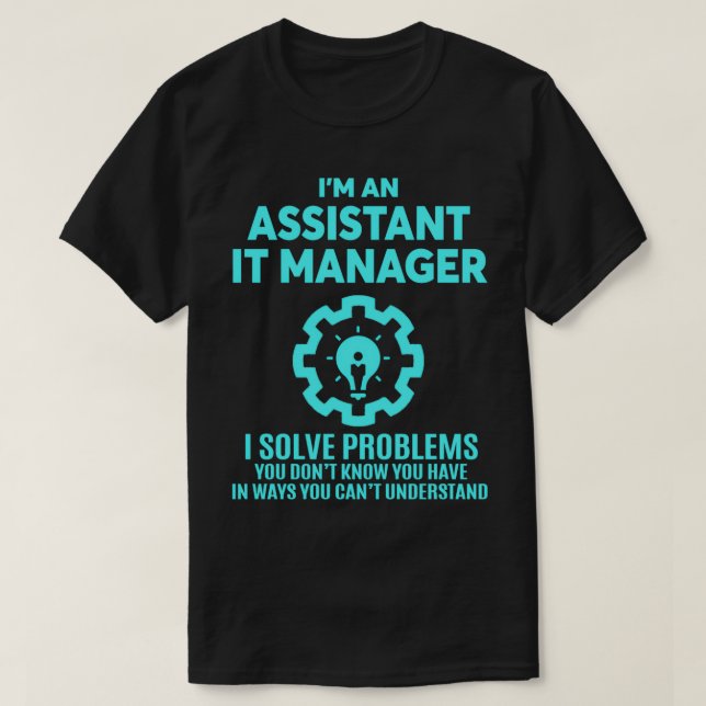 HJÄLP IT MANAGER NICE DESIGN 2017 T SHIRT (Design framsida)