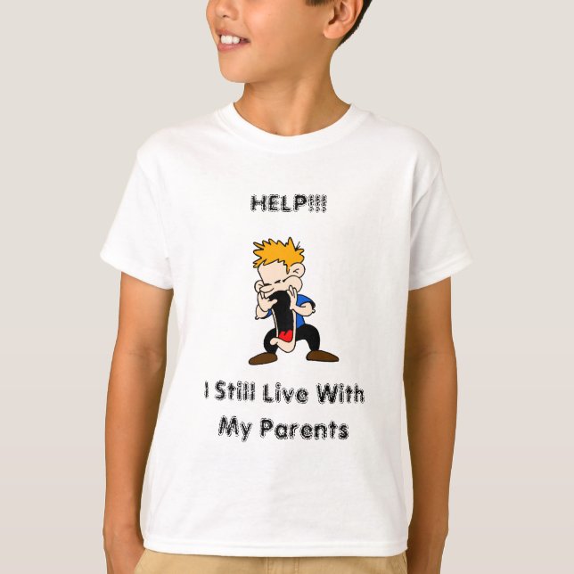 Hjälp - Jag bor fortfarande med mina föräldrar Kid T-shirt (Framsida)