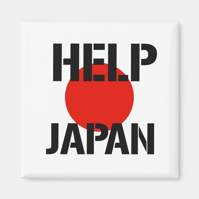 Hjälp Japan - Magnet (Framsidan)