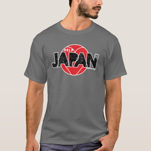 Hjälp Japan Tee Shirt (Framsida)